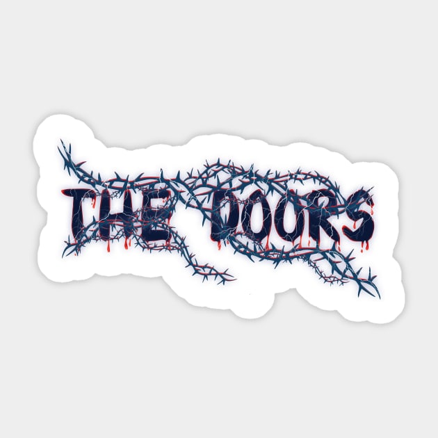 Bleeding Roots - Doors Sticker by PASAR.TEMPEL